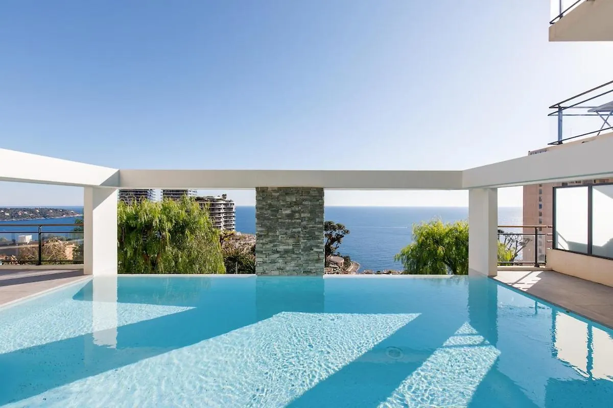 Daire Cipriani-Perle Rare Vue Mer Proche Monaco, Piscine, Parking Beausoleil Fransa