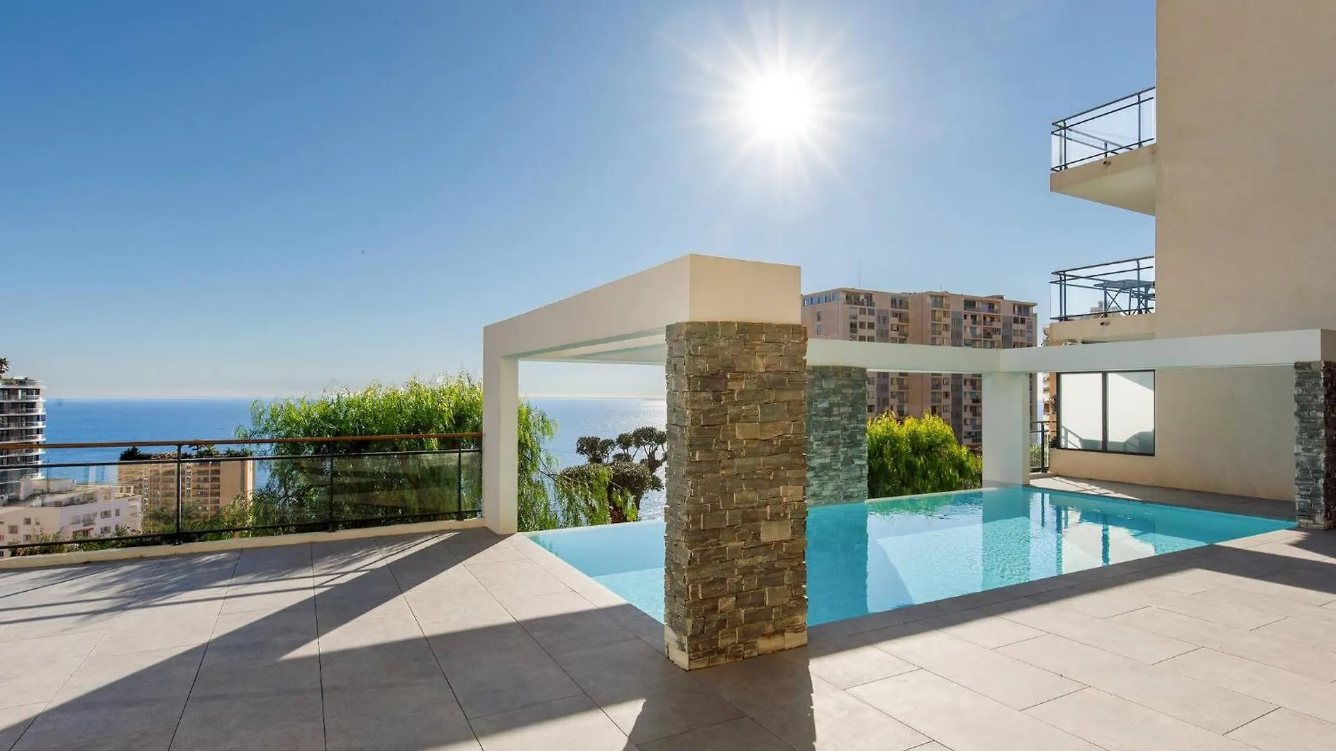 Cipriani-Perle Rare Vue Mer Proche Monaco, Piscine, Parking Beausoleil Lägenhet